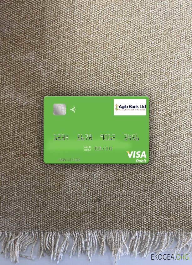 Gambie Gambie Arabe Banque Islamique Visa carte de débit photolook ,